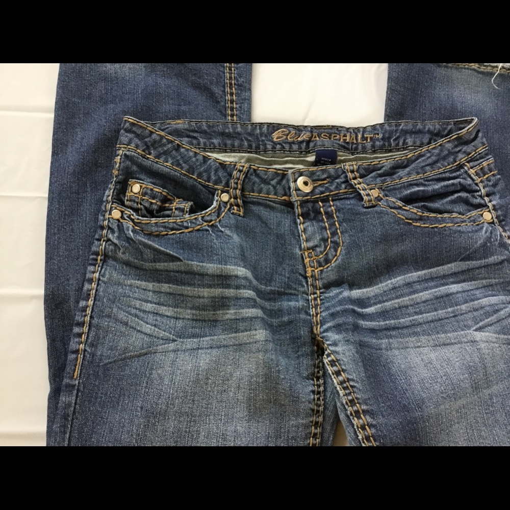 Blue Asphalt Jeans Distressed